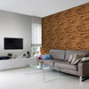 Brown Wood Texture Peel and Stick Removable Wallpaper 9863