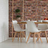 Red Brick Texture Peel and Stick Removable Wallpaper 8331
