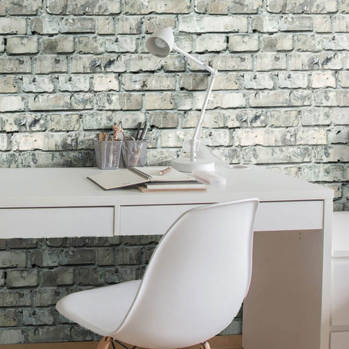 Turquoise Brick Texture Peel and Stick Removable Wallpaper 8923