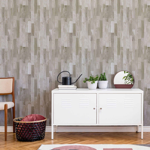 Brown Wood Peel and Stick Removable Wallpaper 6756
