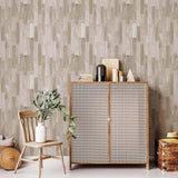 Brown Wood Peel and Stick Removable Wallpaper 6756