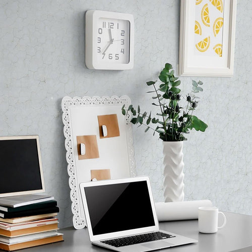 Light Blue Marble Texture Peel and Stick Removable Wallpaper 0939