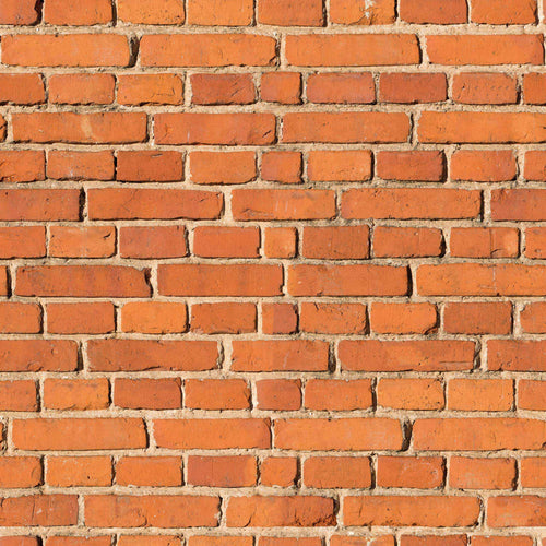 Orange Brick Peel and Stick Removable Wallpaper 7499