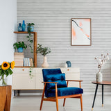 Grey Shiplap Textured Peel and Stick Removable Wallpaper 365b