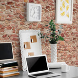 Red and Orange Brick Texture Peel and Stick Removable Wallpaper 6660