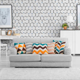 White and Black Chemistry Themed Peel and Stick Removable Wallpaper 0124