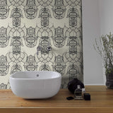 Tan Geometric Themed Peel and Stick Removable Wallpaper 1183