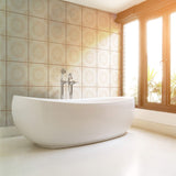 Lavender Damask Tile Adhesive Peel and Stick Removable Wallpaper 30f