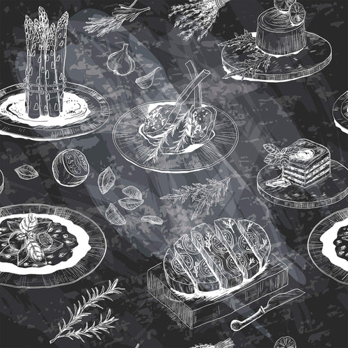 Black Bohemian Tile Adhesive Peel and Stick Removable Wallpaper 5816