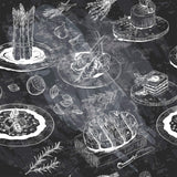 Black Bohemian Tile Adhesive Peel and Stick Removable Wallpaper 5816