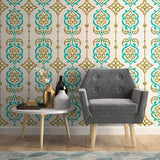 Cream Global Tile Adhesive Peel and Stick Removable Wallpaper 4681