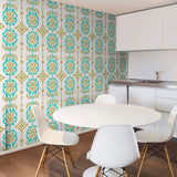 Cream Global Tile Adhesive Peel and Stick Removable Wallpaper 4681