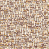 Brown Faux Tile Adhesive Peel and Stick Removable Wallpaper 5053