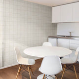 Beige Global Tile Adhesive Peel and Stick Removable Wallpaper