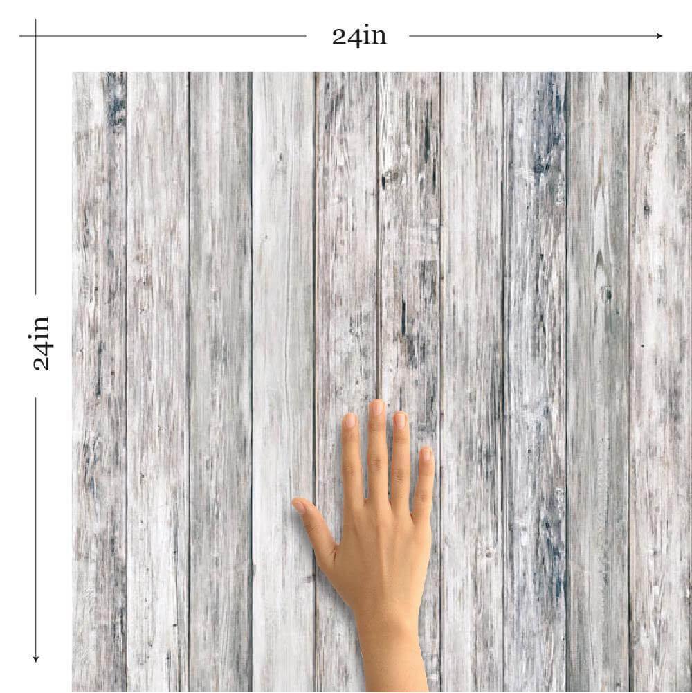 Blue and Green Faux Wood Removable Wallpaper Walls By Me