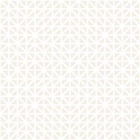 Beige Triangles Basic Peel and Stick Removable Wallpaper