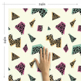 Beige and Tan Animal Print Peel and Stick Removable Wallpaper