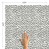 Black and White Animal Peel and Stick Removable Wallpaper