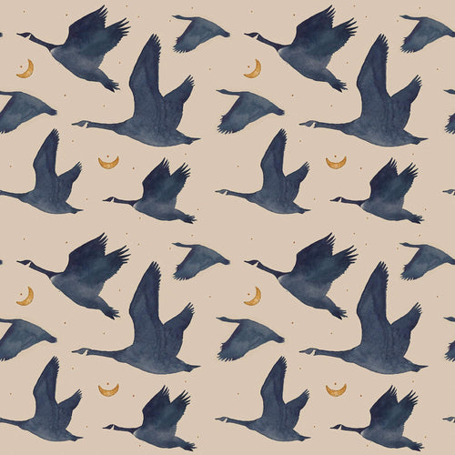 Blue Birds Peel and Stick Removable Wallpaper