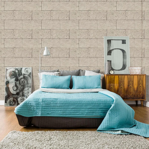 Beige Concrete Texture Peel and Stick Removable Wallpaper