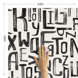 Black and White Art Deco Themed Peel and Stick Removable Wallpaper