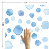 Blue and White Textured Basic Peel and Stick Removable Wallpaper