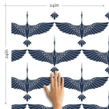 Blue Birds Peel and Stick Removable Wallpaper