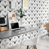 Black and White Deer Animal Peel and Stick Removable Wallpaper