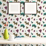 Beige and Tan Animal Print Peel and Stick Removable Wallpaper