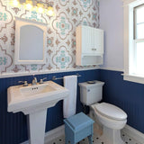 Aqua Global Tile Adhesive Peel and Stick Removable Wallpaper