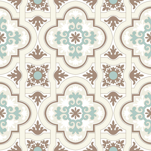 Aqua Global Tile Adhesive Peel and Stick Removable Wallpaper