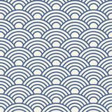 Blue Circles Geometric Peel and Stick Removable Wallpaper