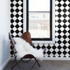 Black and White Checkered Peel and Stick Removable Wallpaper