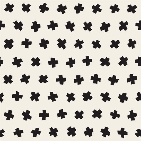 Black Geometric Basic Peel and Stick Removable Wallpaper