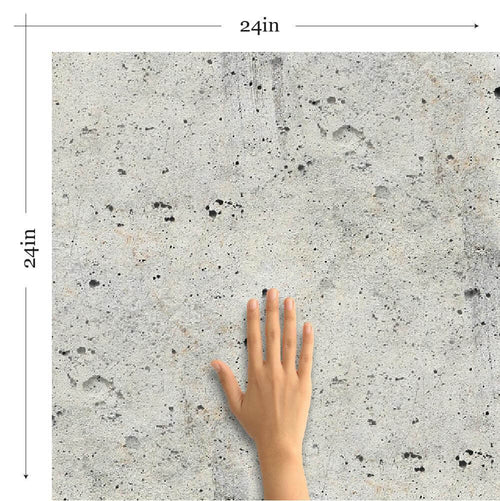 Black and White Concrete Texture Peel and Stick Removable Wallpaper