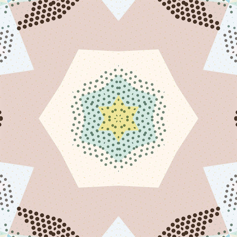 Beige Geometric Tile Adhesive Peel and Stick Removable Wallpaper