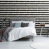 Black and Gold Striped Peel and Stick Removable Wallpaper