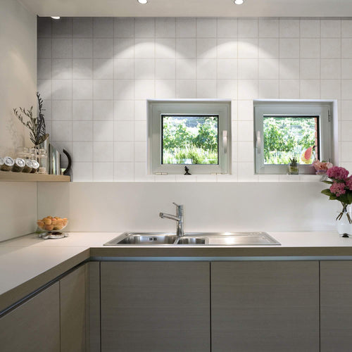 Beige Global Tile Adhesive Peel and Stick Removable Wallpaper