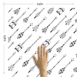 Black and White Arrows Baby Peel and Stick Removable Wallpaper