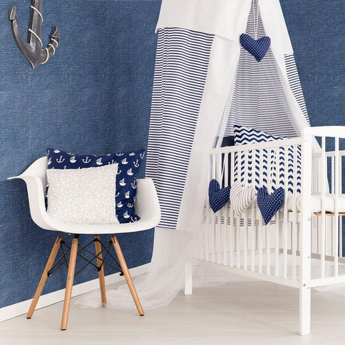 Blue Peel and Stick Texture Peel and Stick Removable Wallpaper