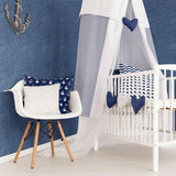 Blue Peel and Stick Texture Peel and Stick Removable Wallpaper