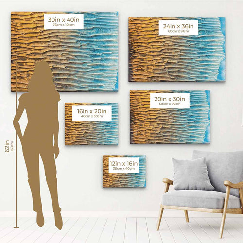 Beige Abstract Wall Art Canvas 0661