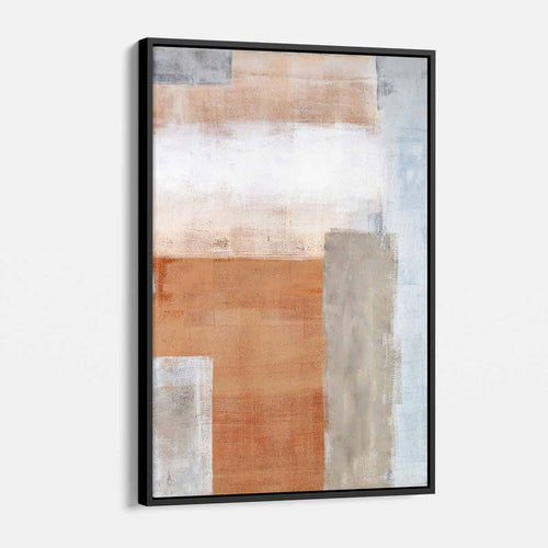 Beige Abstract Wall Art Canvas 9017