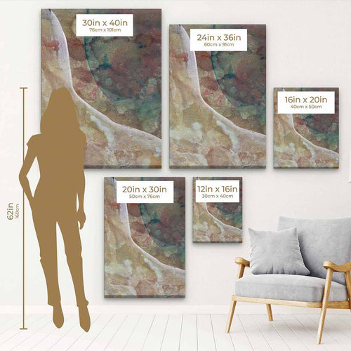 Beige Abstract Wall Art Canvas 8032