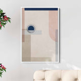 Beige Abstract Wall Art Canvas 1670