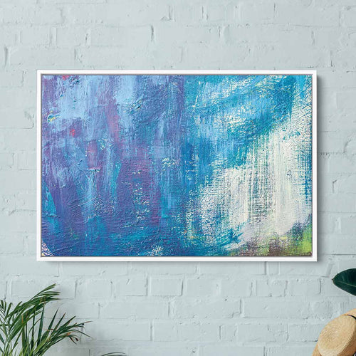 Blue Abstract Wall Art Canvas 0444