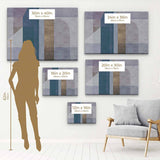 Blue Abstract Wall Art Canvas 9354