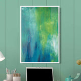 Blue Abstract Wall Art Canvas 0032