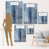 Blue Abstract Wall Art Canvas 7007