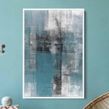 Blue Abstract Wall Art Canvas 7013